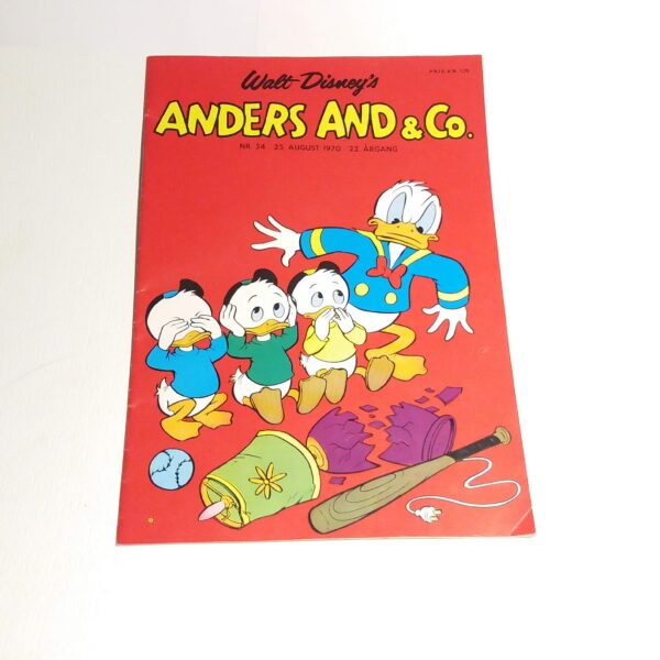 Anders And & Co. 1970 issue 34, 1.edition 1.printing