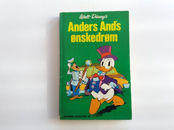 Disney pocket book with Donald Duck + Mickey Mouse in Danish language. Vintage cartoon comic Jumbobog issue 19, 1975. - Image 2