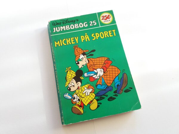 Disney pocket book with Donald Duck + Mickey Mouse in Danish language. Vintage cartoon comic Jumbobog issue 25, 1978.