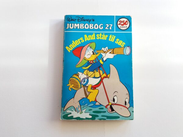 Disney pocket book with Donald Duck + Mickey Mouse in Danish language. Vintage cartoon comic Jumbobog issue 27, 1978. - Image 2