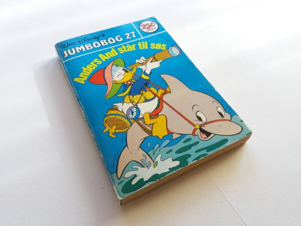 Disney pocket book with Donald Duck + Mickey Mouse in Danish language. Vintage cartoon comic Jumbobog issue 27, 1978. - Image 3