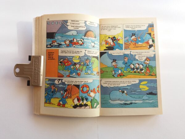 Disney pocket book with Donald Duck + Mickey Mouse in Danish language. Vintage cartoon comic Jumbobog issue 27, 1978. - Image 6