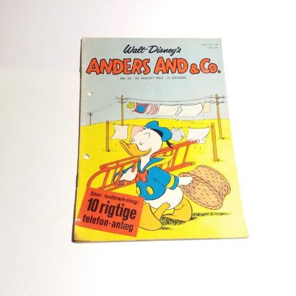 Anders And & Co. 1963 issue 34, 1.edition 1.printing - Image 7